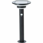 Outdoor bollard - BRILLIANT - GARVINA - LED and solar - Motion detector - Stainless steel and plastic - 4 W - Black - Image 2