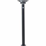 Outdoor bollard - BRILLIANT - GARVINA - LED and solar - Motion detector - Stainless steel and plastic - 4 W - Black - Image 2