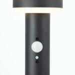 Outdoor bollard - BRILLIANT - GARVINA - LED and solar - Motion detector - Stainless steel and plastic - 4 W - Black - Image 3