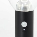 Outdoor bollard - BRILLIANT - TULIP - LED and solar - Motion detector - Stainless steel and plastic - 4 W - Black - Image 2