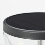 Outdoor bollard - BRILLIANT - TULIP - LED and solar - Motion detector - Stainless steel and plastic - 4 W - Black - Image 3