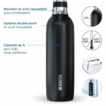 BRITA bottle for sodaTRIO - stainless steel - 1L - black - Image 2