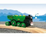 BRIO World - 33593 - Powerful Green Locomotive With Batteries - Wooden Toy – Bild 4