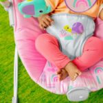 BRIGHT STARTS Baby bouncer Animals - pink, Soothing vibrations, Activity arch with interactive toys - Image 5