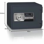 Fireproof safe - BURG WACHTER - FP 44 E - 60 min certified, code opening, A4 format - Image 4