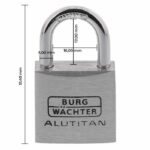 Set of 2 padlocks - BURG WACHTER - DUO 770 30 SB - 30 mm Alutitan, double locking, anti-pick - Image 4
