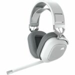 Gaming helmet - Corsair HS80 Wireless - White - Omnidirectional microphone