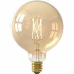 Calex LED Filament connected bulbs Globe amber G125 E27