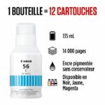 Ink bottle - Canon - GI -56BK - Cyan - Maxify GX compatibility - (4430C001) - Image 2