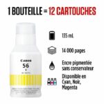 Ink bottle - Canon - GI -56BK - Yellow - Maxify GX compatibility - (4432c001) - Image 2