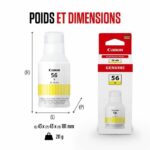 Ink bottle - Canon - GI -56BK - Yellow - Maxify GX compatibility - (4432c001) - Image 5