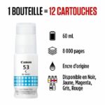 Ink bottle - Canon - GI -53C - Cyan - Pixma G650 and G550 compatibility - (4673C001) - Image 2