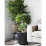 Ball flower pot - CAPI EUROPE - RIB NL - 43 x 41 cm - Black - Image 3