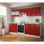 Ultra Kitchen Furniture L 80 cm - Matt Red - Image 2