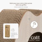 Cat scratching post - CATIT - Pixi Large - With fabric ball and feather - Natural oak look - Image 4