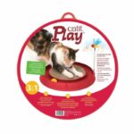 CAT IT Cuircuit 3 in 1 with ball and scratching board - Ø 36 cm - Red - For cat - Image 3