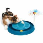 CAT IT 3-in-1 circuit with ball, massage band and catnip - Ø 36 cm - Blue - For cat - Image 2