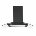 Continental Edison decorative hood - L60 cm - black and glass