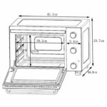Continental Edison CEMF22B - Electric minifour 22L Black - 1300W - Rotissoire, natural convection – Bild 4