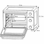 Continental Edison CEMF35B4 - Electric minifour 35L Black - 1500W - Rotissoire, natural convection – Bild 5