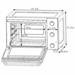 Continental Edison CEMF35W - Electric minifour 35L White - 1500W - Rotissoire, natural convection – Bild 5