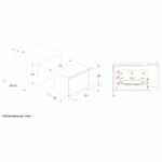 Built-in microwave - CONTINENTAL EDISON - CEMO25GINES - Black Stainless Steel L59.5 x H38.8 x D40.1 cm - 25L - Image 6