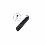 Chacon Multiprise Bloc 5 sockets 16 A with switch, flat plug, cable 1.5 m ho5vv-f 3x1.5 mm² black - Image 2