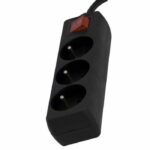 Chacon Multiprise block with switch 3 sockets 16A 1.5m black