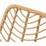 Set of 2 garden chairs - Imitation natural rattan - Steel structure - L63.5 x H 86 x D 48 cm - Image 4