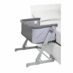 CHICCO Next2Me GO Co-Sleeping Crib - Compact - Foldable - Reclining - 6 Height Levels - Dark Grey
