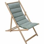 JARDIN PRIVATE - Padded deck chair Norwegian avocado - water-repellent fabric.