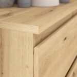 CHELSEA chest of drawers 3 drawers - L 77.2 x D 42 x H 79.9 cm - Artisan oak decor - Image 6