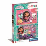 Puzzle - CLEMENTONI - Gabby's Dollhouse - 2 x 20 pieces - For children aged 3 and over - Cartoon theme