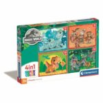 CLEMENTONI 4 in 1 Jurassic World Puzzle