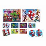 Clementoni - Edukit - 4 in 1 Spidey box set - A puzzle of 30 and 48 pieces, a memo and six cubes - Ages 4 and up - Image 2