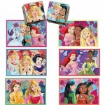 Clementoni - Edukit - Disney Princesses - 4 in 1 learning box - 2 puzzles, 1 memo, 1 set of 6 cubes - Made in Italy - Image 4