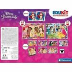 Clementoni - Edukit - Disney Princesses - 4 in 1 learning box - 2 puzzles, 1 memo, 1 set of 6 cubes - Made in Italy - Image 6