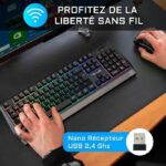 Wireless Gaming Pack - Keyboard + Mouse - French – Bild 2
