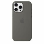 APPLE iPhone 16 Pro Max - Silicone Case with MagSafe - Stone Gray - Image 3