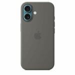 APPLE iPhone 16 - Silicone Case with MagSafe - Stone Gray - Image 2