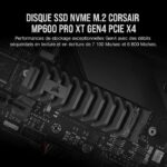 Corsair MP600 PRO XT Solid State Drive - 2TB NVMe PCIe M.2 (CSSD-F2000GBMP600PXT) - Image 2