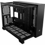 PC case - CORSAIR - 2500X Tempered Glass Micro ATX Dual Chamber - Black - Image 3