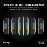 RAM - CORSAIR VEGEANCE RGB DDR5 - 32GB 2X16GB DIMM - 5200MHZ - UNBUFFERED, 40-40-40-77, XMP 3.0, Black Heatspreader, RGB LED, 1.25V - Image 3