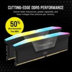RAM - CORSAIR VEGEANCE RGB DDR5 - 32GB 2X16GB DIMM - 5200MHZ - UNBUFFERED, 40-40-40-77, XMP 3.0, Black Heatspreader, RGB LED, 1.25V - Image 4