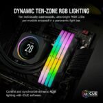 RAM - CORSAIR VEGEANCE RGB DDR5 - 32GB 2X16GB DIMM - 5200MHZ - UNBUFFERED, 40-40-40-77, XMP 3.0, Black Heatspreader, RGB LED, 1.25V - Image 5