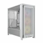 PC Case - CORSAIR - FRAME 4000D RS ARGB Series - Mid-Tower - 3 ARGB Fans - White