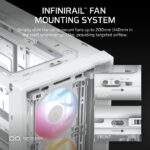 PC Case - CORSAIR - FRAME 4000D RS ARGB Series - Mid-Tower - 3 ARGB Fans - White - Image 5