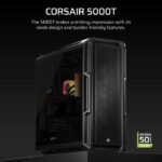 PC Case - CORSAIR - 5000T Series - Mid-Tower - Black - Image 2