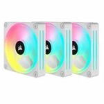 CORSAIR - QX RGB Series - iCUE LINK QX120 RGB WHITE - PC ventilation - 120mm - Starter Kit - Image 2