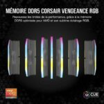 RAM Memory - CORSAIR - Vengeance RGB DDR5 RAM 64GB (2x32GB) 6000MHz CL30 AMD Expo iCUE Compatible - Gray (CMH64GX5M2B6000Z30) – Bild 2